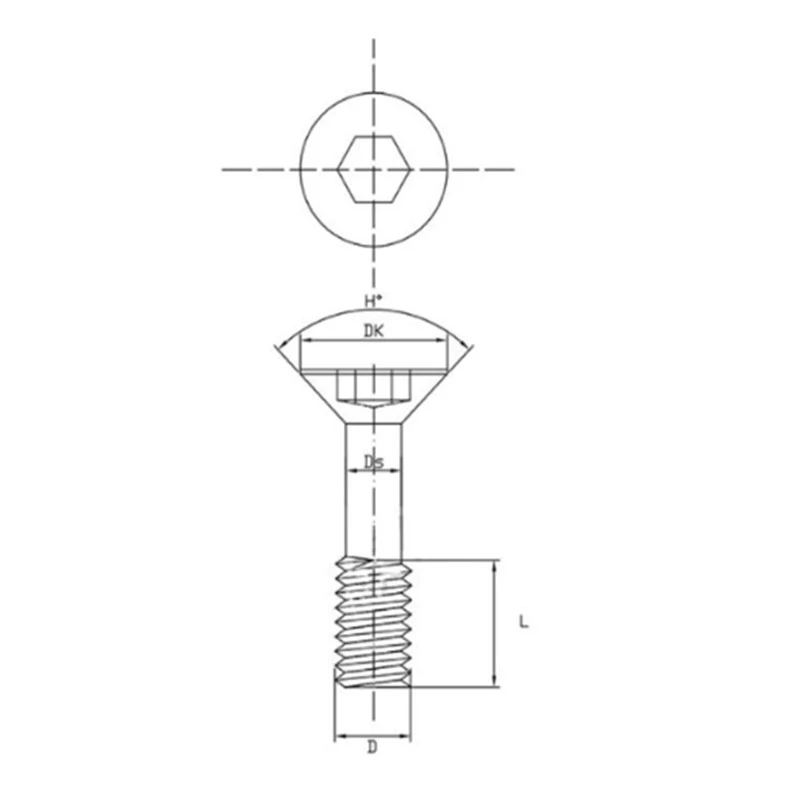 countersunk head captive screw 1