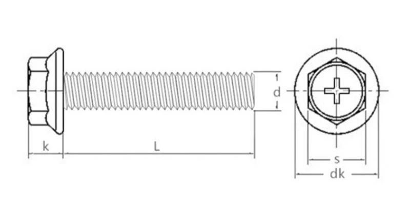 phillips flanged head bolt 1