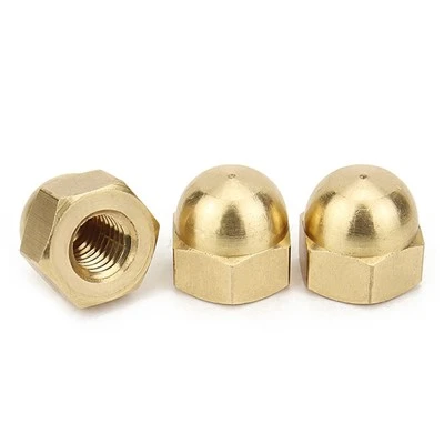 Din1587 messing hex cap møtrik