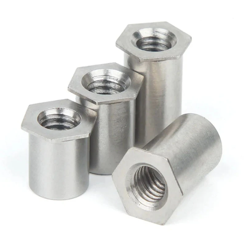 Rustfrit stål presse-fit nødder til metalplader